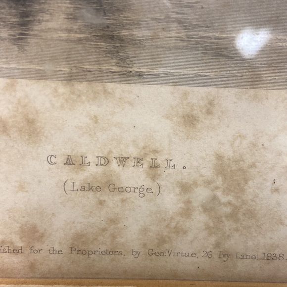 Bartlett. Framed print of Caldwell (now Lake George Village). - Picture 4 of 7